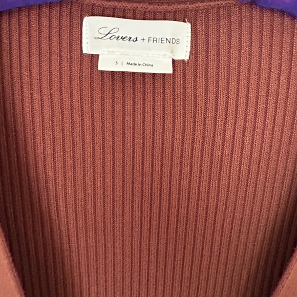 Lovers and Friends Long Brown Duster Cardigan - Picture 3 of 4